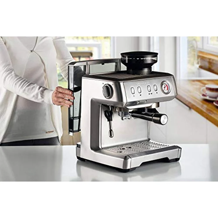 Ariete 1313 Espresso-Vollautomat mit Kaffeemühle für Körner, Staub und ESE, Milchkännchen, Milchkännchen, 1 und 2 Tassen, 1600 W, 2 Liter, 15, Edelstahl – Bild 3