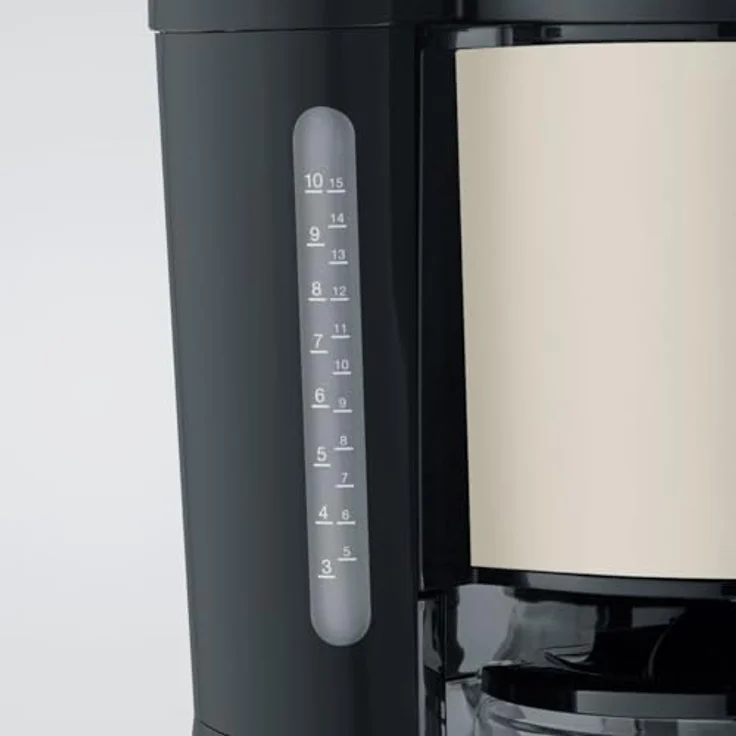 SEVERIN Kaffeeautomat Limited Edition KA 9575 Dusty Beige, Filterkaffeemaschine mit Edelstahlapplikationen und effizientem Heizelement bis 1.000 W – Bild 3