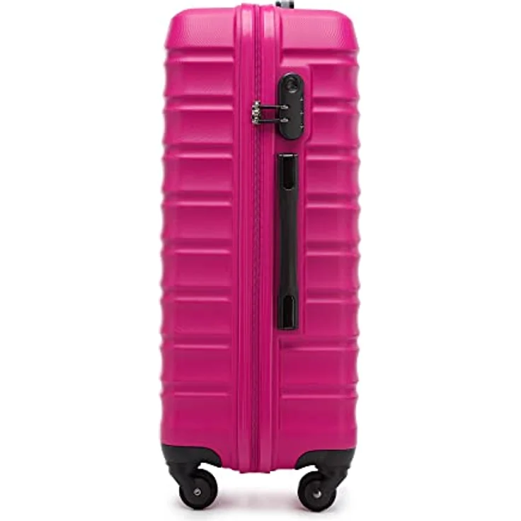 WITTCHEN Stabiler Koffer-Set 4tlg Trolley Koffer Reisekoffer Rosa ABS Hartschalen Kofferset Trolley 4 Rollen Kombinationsschloss – Bild 3