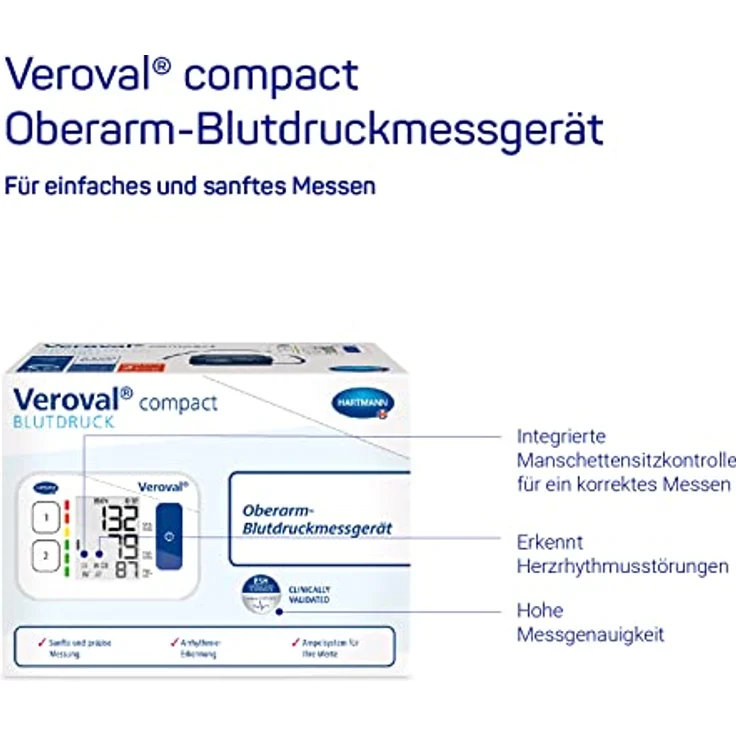 Veroval Compact Oberarm Blutdruckmessgerät – Bild 2