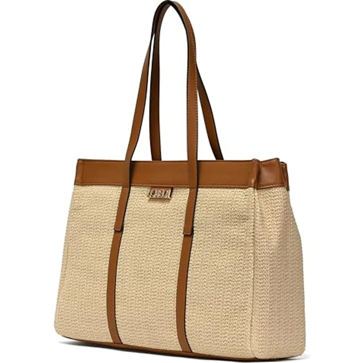 L.Credi Rosalie Shopper Tasche, 42 cm, braun, 100% Polyester, 42 x 11 x 30.5 cm – Bild 5