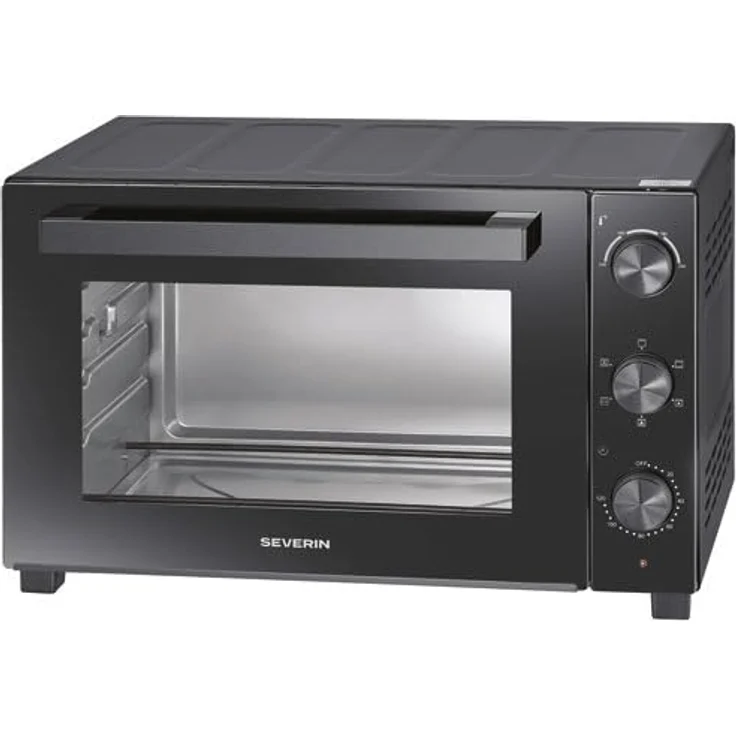 Severin 2076 Minibackofen mit Drehspieß und Pizzastein, 230°C max. Temperatur – Bild 1
