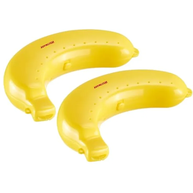 Westmark 2 Bananendosen – Praktische Premium-Bananenboxen, robust & BPA-frei, perfekter Schutz für Unterwegs – 235 x 139 x 52 mm