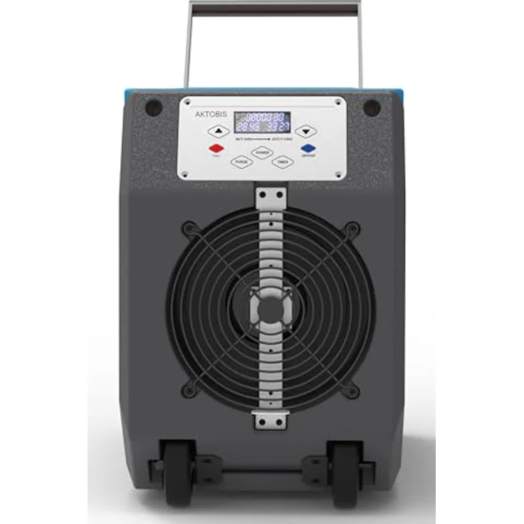 WDH Bautrockner WDH-R180B (bis 70 L/T) - Entfeuchtungsleistung bis zu 70 Ltr./Tag, Pumpfunktion, LED-Display, Defrost Funktion, stapelbar, semi-pneumatische Reifen – Bild 2