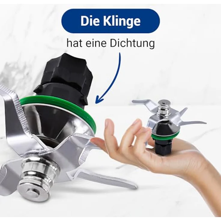 VIOKS Messer Ersatz für Vorwerk Thermomix TM5 Messer TM 5 Küchenmaschine Mixmesser Ultrascharf aus Edelstahl - Ersatzteile für Küchenmaschine Thermomix – Bild 4