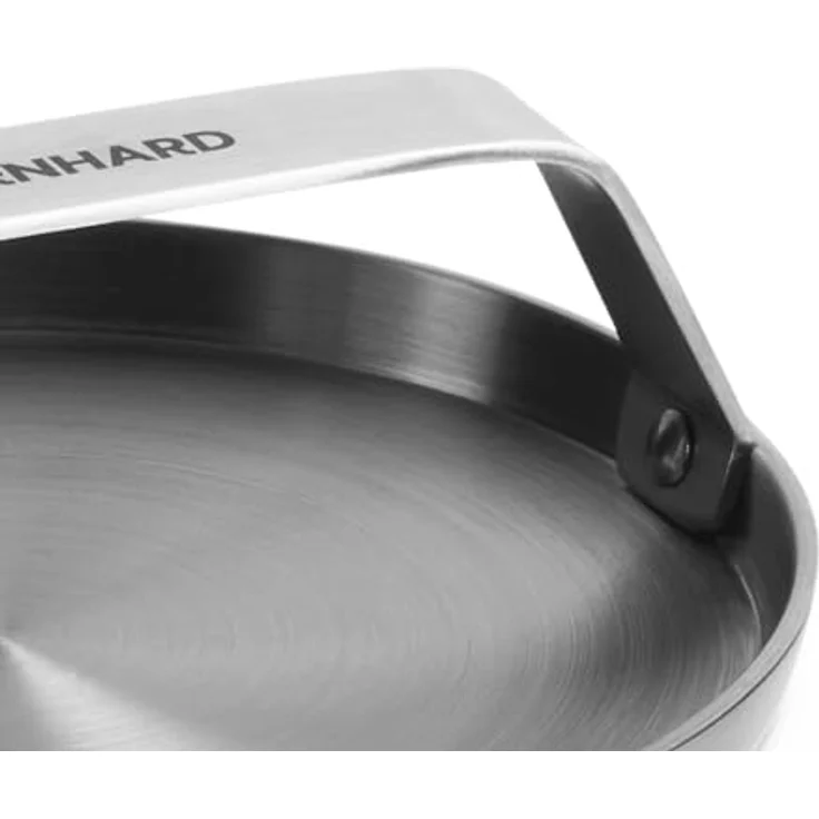 BURNHARD Edelstahl Burger Smasher, 14 cm, Grillpresse, Hamburgerpresse, Spülmaschinenfest – Bild 3