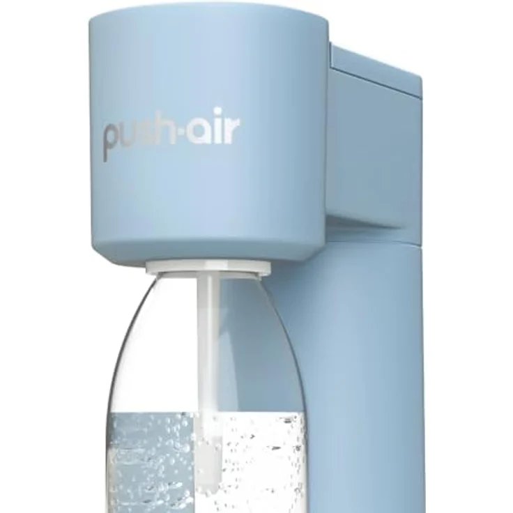 Dafi PushAir Saturator, Wassersprudler mit CO2-Kartusche und 0,7l Flasche, azur/blau – Bild 9