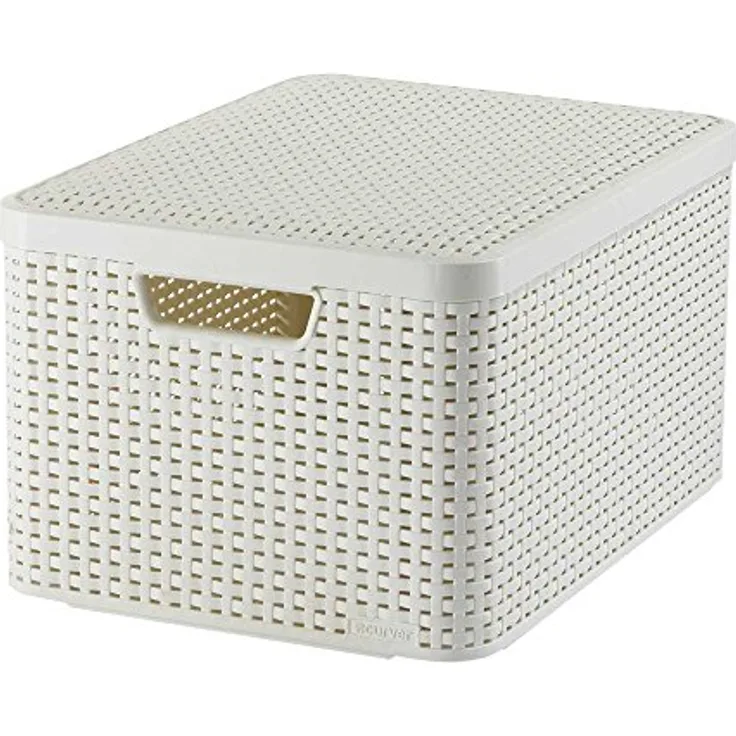 Curver Aufbewahrungsbox, Polypropylene, creme, Depth 330 mm x Width 445 mm x Height 240 mm