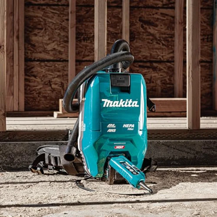 Makita VC009GZ01 Akku-Rucksackstaubsauger 40V max. mit AWS (ohne Akku, ohne Ladegerät), Petrol/Schwarz – Bild 15