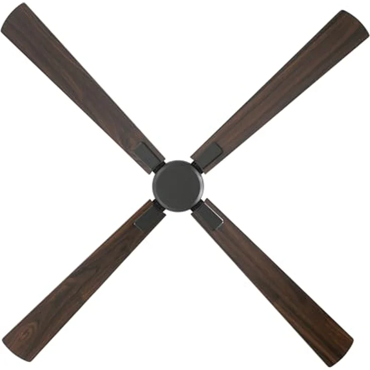 CASAFAN Eco Neo III, Energiespar Deckenventilator mit Fernbedienung, WiFi, 152 cm, basaltgrau, Wendeflügel Nussbaum/Kirschbaum – Bild 7