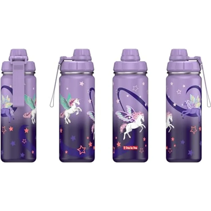 Step by Step Isolierte Edelstahl-Trinkflasche, 24h kalte Getränke, 12h warme Getränke – Bild 3