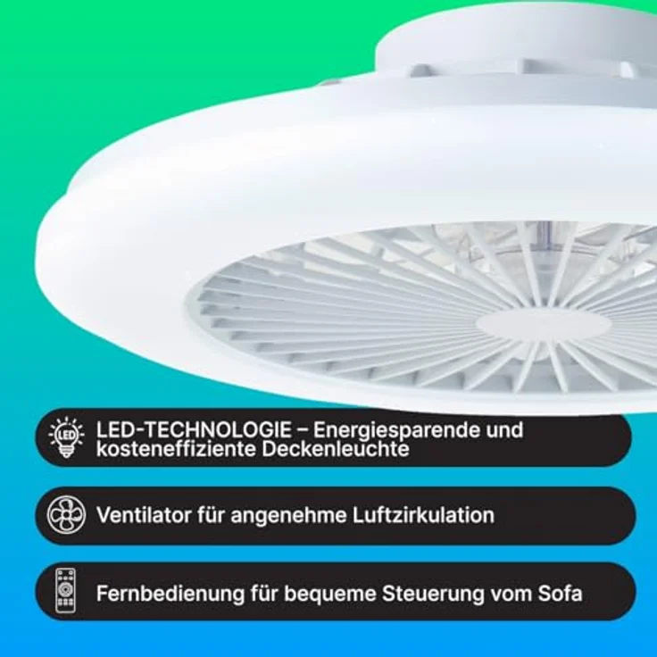 Brilliant Salerno, Ventilator, Weiss – Bild 2