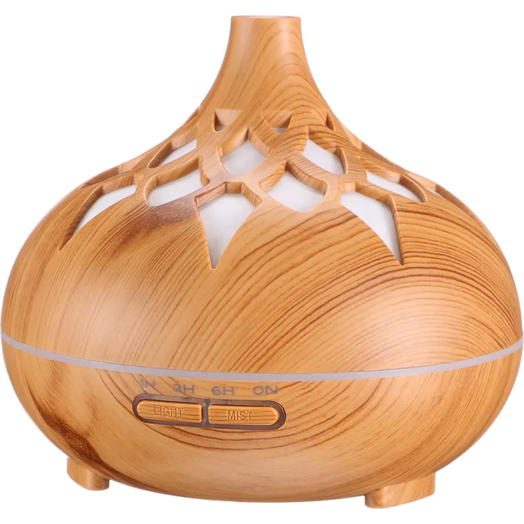 Sixtol Aroma Diffusor Palm helles Holz 500ml, Design Luftbefeuchter