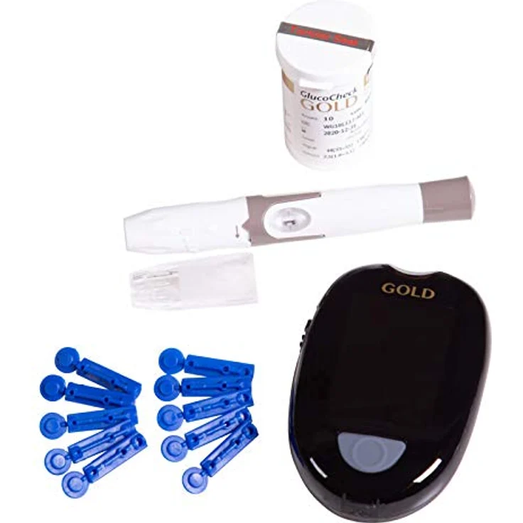 GlucoCheck GOLD Blutzuckermessgerät (mg/dl) zur Blutzucker-Selbstkontrolle bei Diabetes – Bild 3