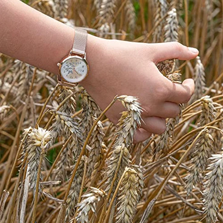 COOL TIME Quarzuhr Metall, Kinderuhr mit Mesharmband, Schmetterlings-Motiv, schadstoffgeprüft – Bild 5