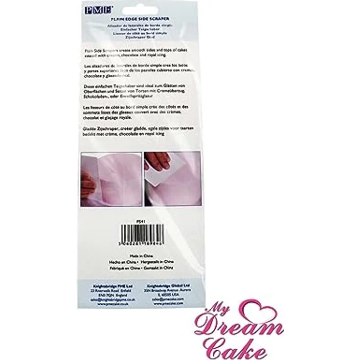 PME Uni Rand Kunststoff Seite Schaber, Plastik, weiß, 20.3 x 9.3 x 0.2 cm – Bild 3