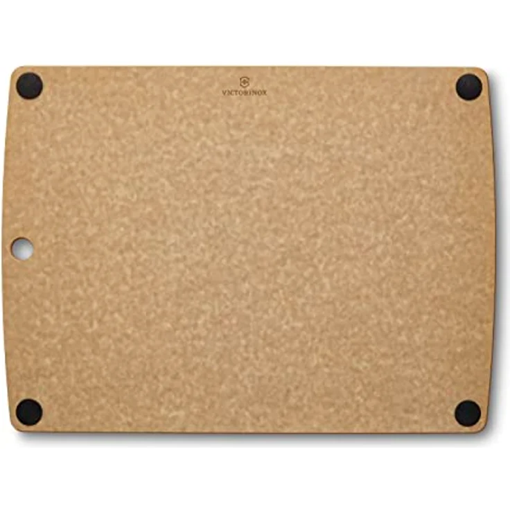 Victorinox Schneidebrett, All-in-One, Cutting Board L 44.4 x, 33 x, 0.6, Saftrille, Klingenschonend, Rutschfest, Spülmaschinengeeignet, Braun – Bild 2