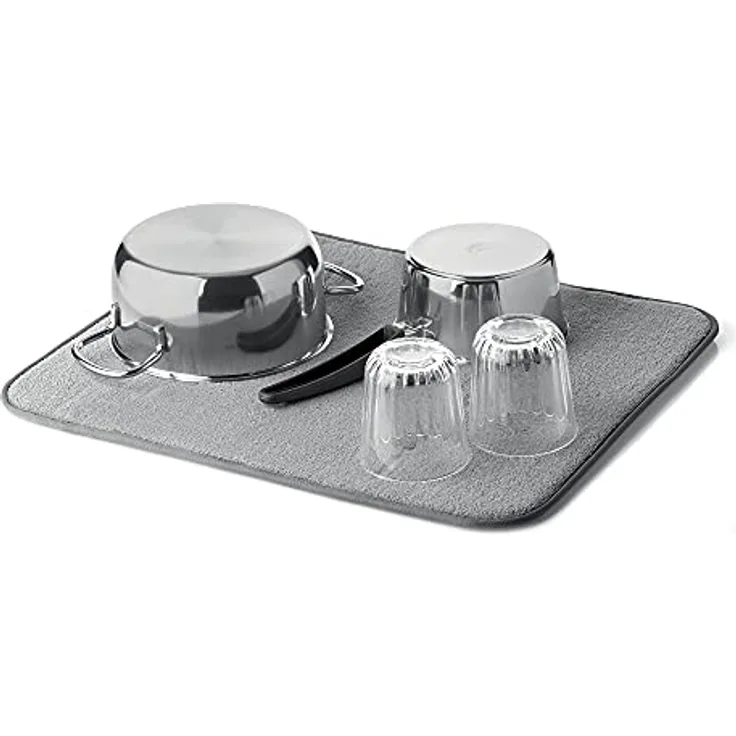 Guzzini - Eco-Kitchen DRY&FOLD, Universal-Abtropfmatte - Dunkelgrau - 185801177