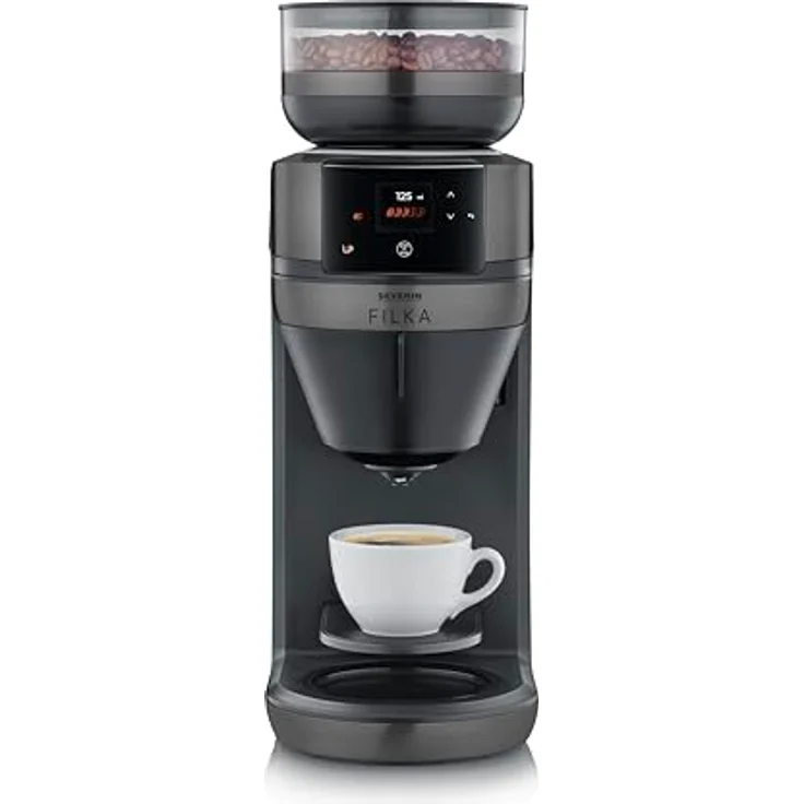 Severin FILKA 2.0, Kaffeemaschine mit Mahlwerk, 1,4l Kaffeekanne, Papier- und Permanentfilter 1x4 – Bild 5