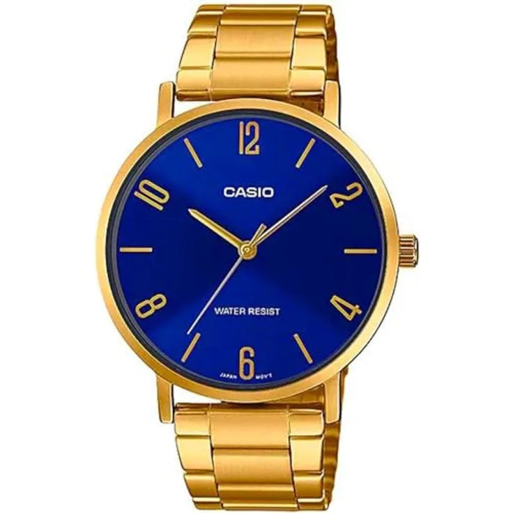 Casio Collection Watch One Size, Gelbgold / Gelbgold / Blau