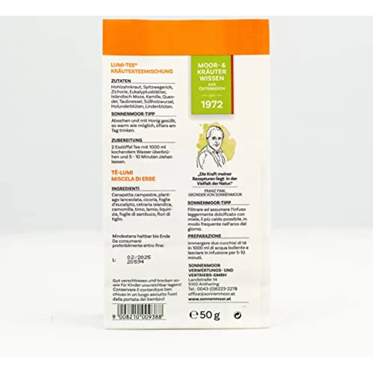 SonnenMoor Lumi-Tee, 50 g Beutel für Lunge und Bronchien – Bild 3