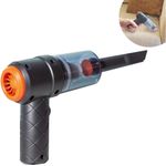 Starlyf Akku-Handstaubsauger Mini Vacuum Cleaner, beutellos, 2in1 Staubsauger mit Gebläse, 45,00 W, 1200 mAh, schwarz/ orange