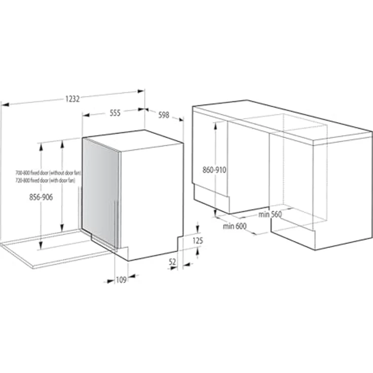 Gorenje GV663B65XXL, Vollintegrierbarer Einbaugeschirrspüler XXL mit 16 Maßgedecken, Energieeffizienzklasse B – Bild 8