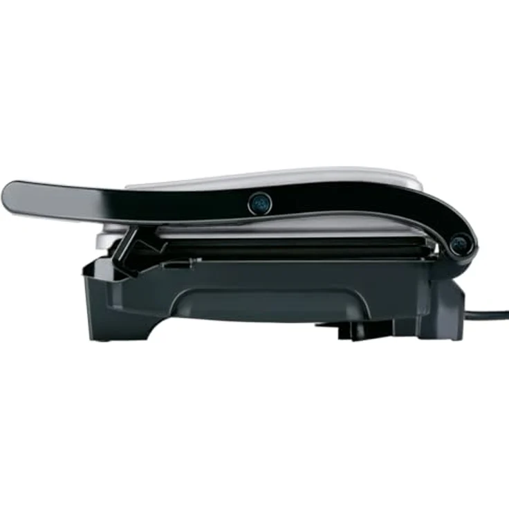 alpina Kontaktgrill Optigrill 230V/1000W, Tischgrill mit Antihaftbeschichtung und Tropfschale, Schwarz/Rot – Bild 5