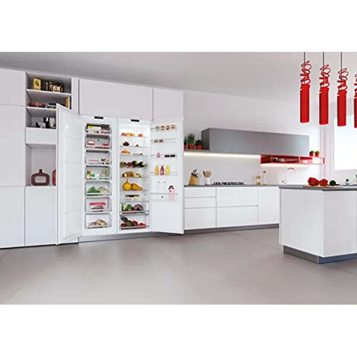 Hoover H-Freeze 500 HBOU 172/N Gefrierschrank, vertikal, integriert, 200 l, 55 cm breit, 7 Schubladen, Eiswürfelbehälter, wendbare Tür, SuperFrost, 39 dba, Klasse F, Weiß – Bild 4