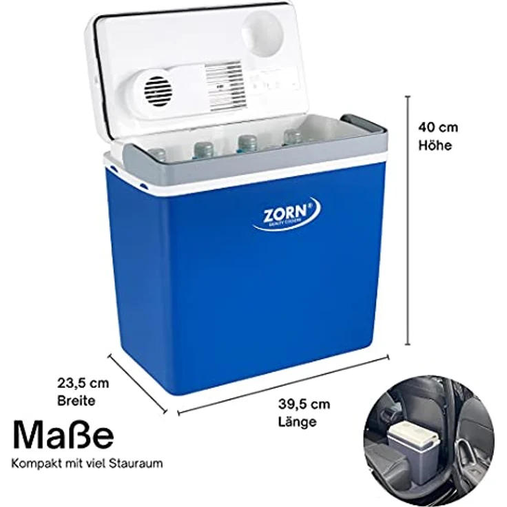 ZORN Z 24 Kühlbox, 20 Liter, 12V, fürs Auto, Kunststoff, blau – Bild 3