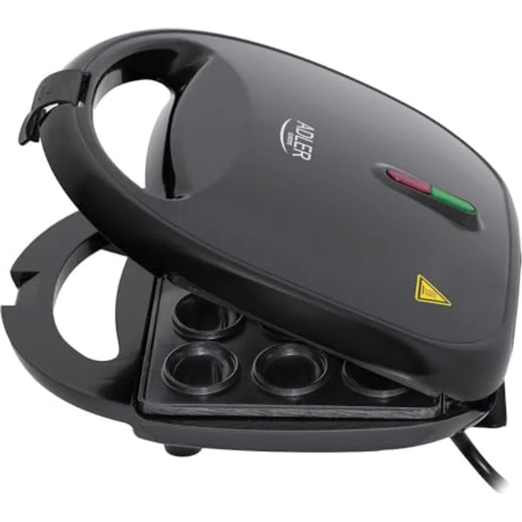 Adler AD 3071 Waffeleisen Nussbäcker für 12 Stück, Erdnüssen Keksmaschine, Nuss-Maker, Schnelles Backen, Schwarz – Bild 2
