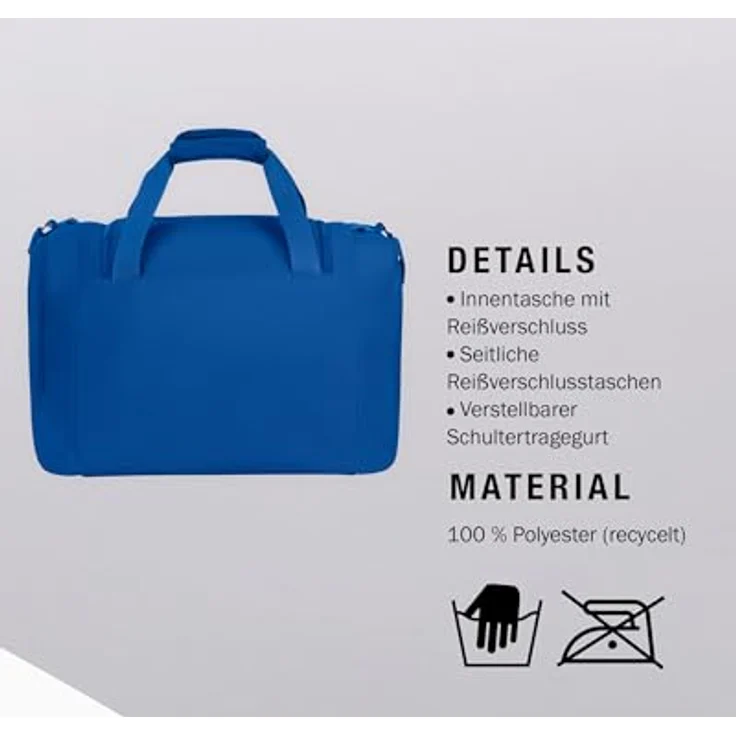 Jako Sporttasche Sporttasche One, Größe S, 100% Polyester, Farbe Royal – Bild 4