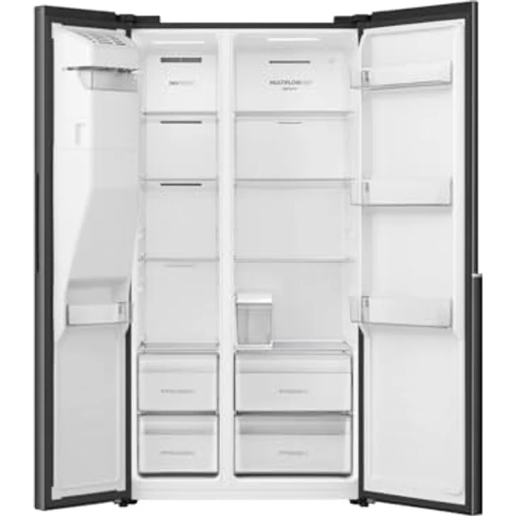 Gorenje NRS917E61BX, Side-by-side Kühl-/Gefrierkombination mit 528 Liter Volumen, NoFrost Plus, Schwarz – Bild 7