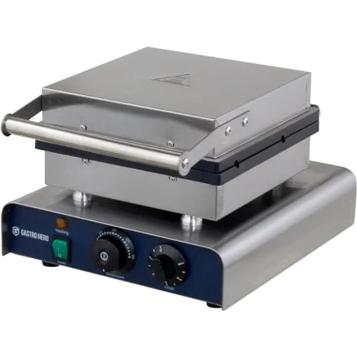 GastroHero Doppel Waffeleisen 2-in-1, 2x Ø18 cm, 2600 W, für Gastronomie und Imbisse – Bild 2