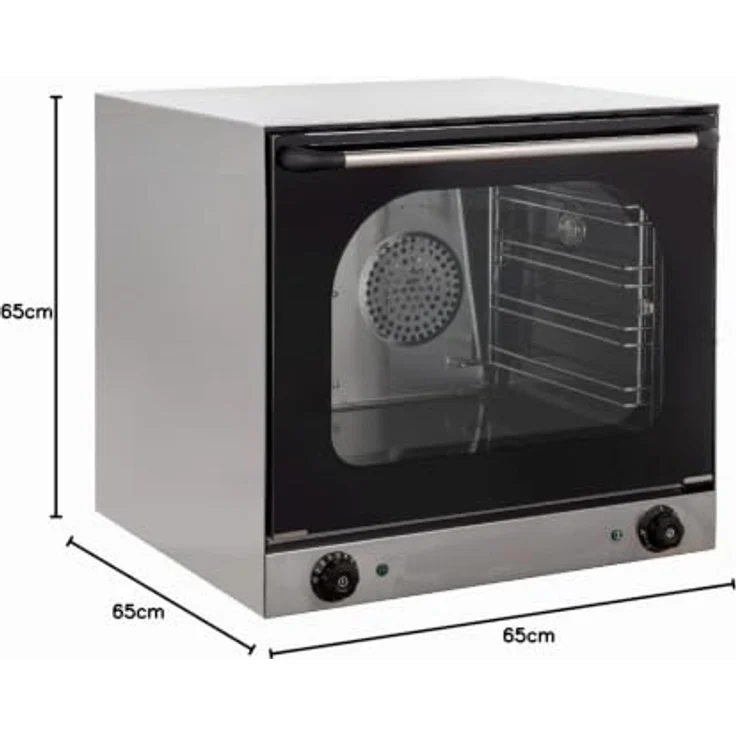 GastroHero Heißluftofen ECO 4 Bleche, Edelstahl, Umluftofen für Gastronomie, 62 Liter, 230 V, Temperaturbereich bis 300°C – Bild 10