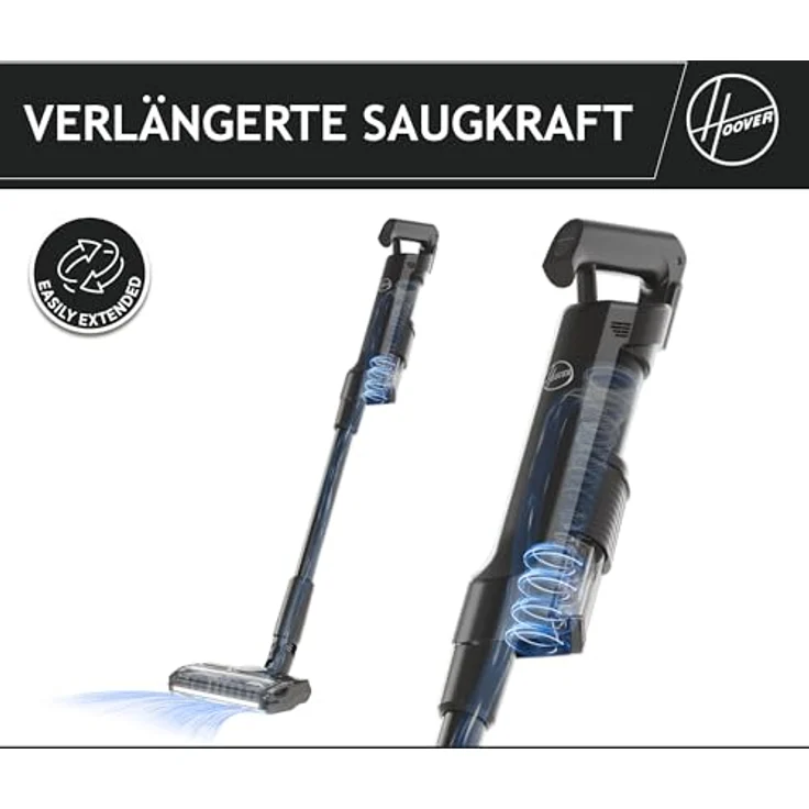 Hoover HF2, ultraleichter kabelloser Akku Staubsauger mit 3X Verdichtung, Anti-Twist, LED-Leuchten, 40 min Laufzeit für alle Böden – Bild 3