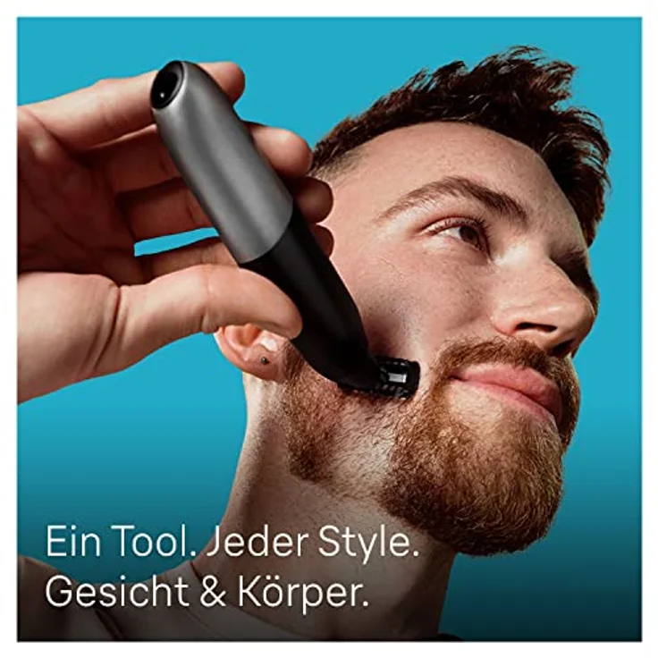 Braun Series X Barttrimmer/ Bodygroomer / Elektrorasierer Herren / Haarschneidemaschine Profi, 6 Aufsätze für Gesicht und Körper, 45 Min. kabellose Laufzeit, wasserdicht, Vatertagsgeschenk, XT5200 – Bild 2