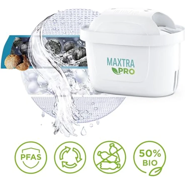 BRITA Maxtra Pro All-in-1 Filterpatronen, 4-stufige Filtration, Pack 3 Stück, 150 l Kapazität – Bild 3