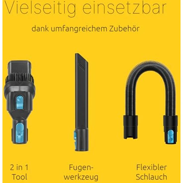 TechniSat TECHNIMAX AS2 Akku Staubsauger, 60min Laufzeit, 30kPA Saugleistung, HEPA Filter, leichtes Design – Bild 7