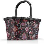 reisenthel carrybag frame paisley black – Stabiler Einkaufskorb mit viel Stauraum und praktischer Innentasche – Elegantes und wasserabweisendes Design