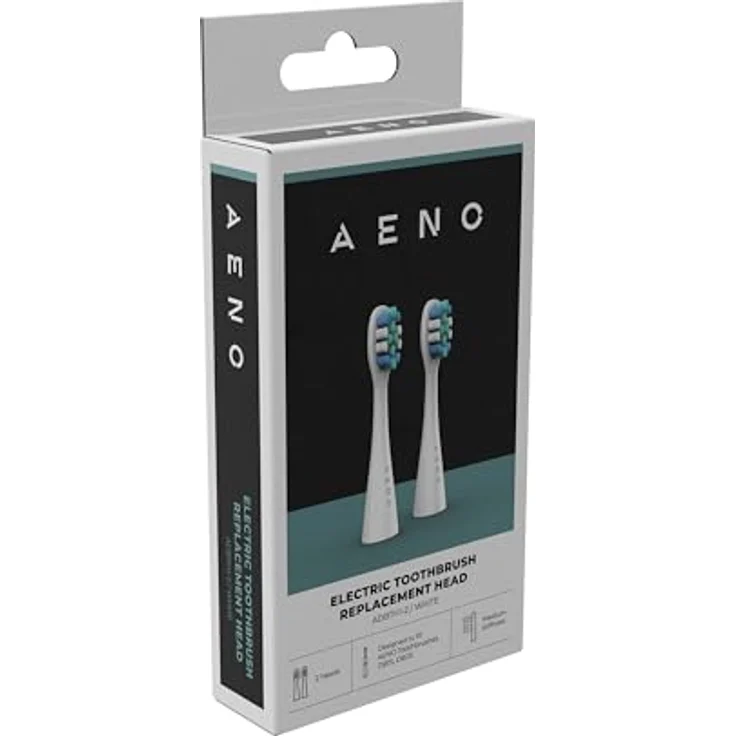 AENO ADBTH1-2 Ersatzzahnbürstenköpfe für ADB0001S/ADB0002S, Weiß, Ultraweiche Dupont-Borsten, 2 Stück im Set – Bild 4