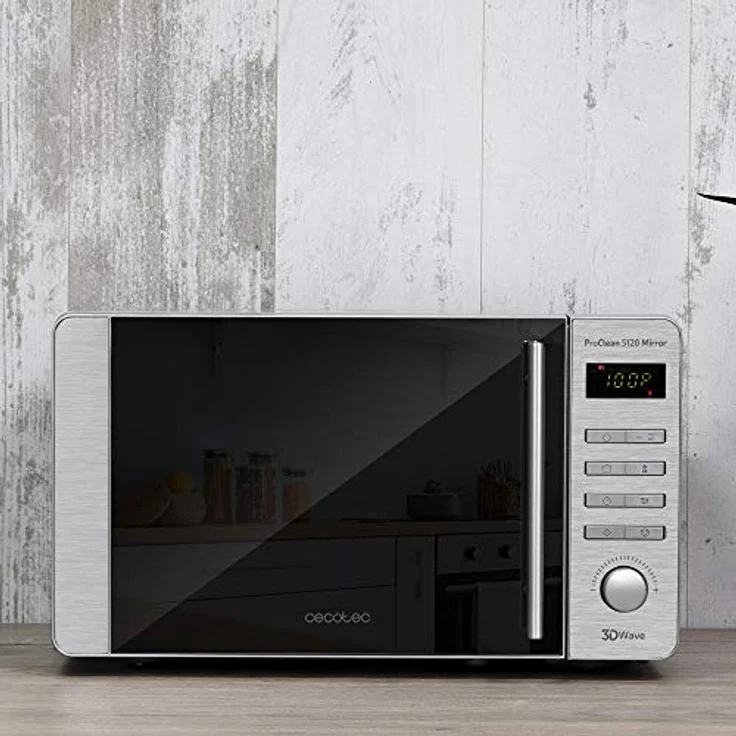 Cecotec 1533 Mikrowelle mit Grill, Standgerät, 20 Liter Garraum, 700 Watt, silber – Bild 3