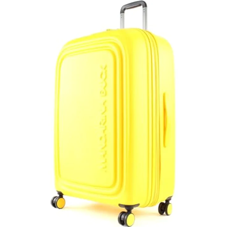 Mandarine Duck LOGODUCK + Trolley L EXP Duck Yellow (Gelb) 49 x 75 x 31/34 (BxHxB), Erweiterbarer Hartschalen-Trolley mit TSA Zahlenschloss
