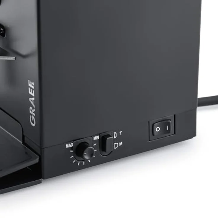 Graef Kaffeemühle CM 702, On-Demand Mahlwerk, höhenverstellbare Siebträgeraufnahme, mattschwarz – Bild 4