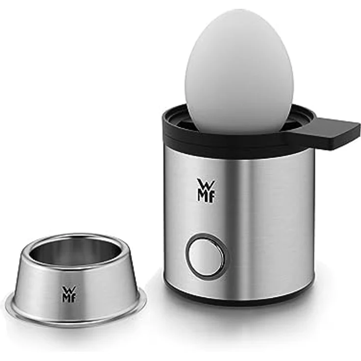 WMF KÜCHENminis 1-Ei-Eierkocher My Egg, mit Eierbecher, Cromargan matt, platzsparend, mit Härtegradeinstellung, 56 W – Bild 3