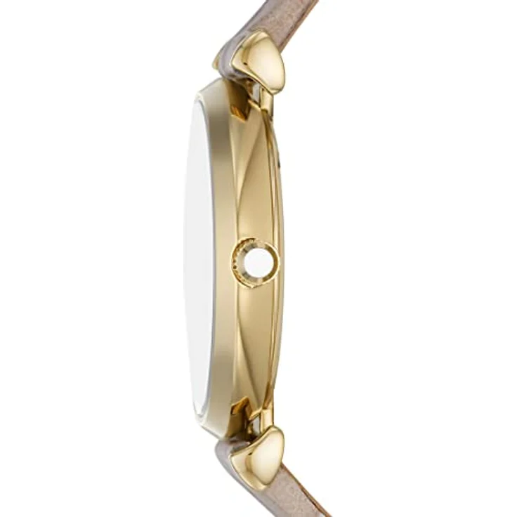 Emporio Armani Uhr für Damen , Zweizeiger Uhrwerk, 32MM Gold Edelstahlgehäuse mit einem Lederarmband, AR11518 – Bild 2