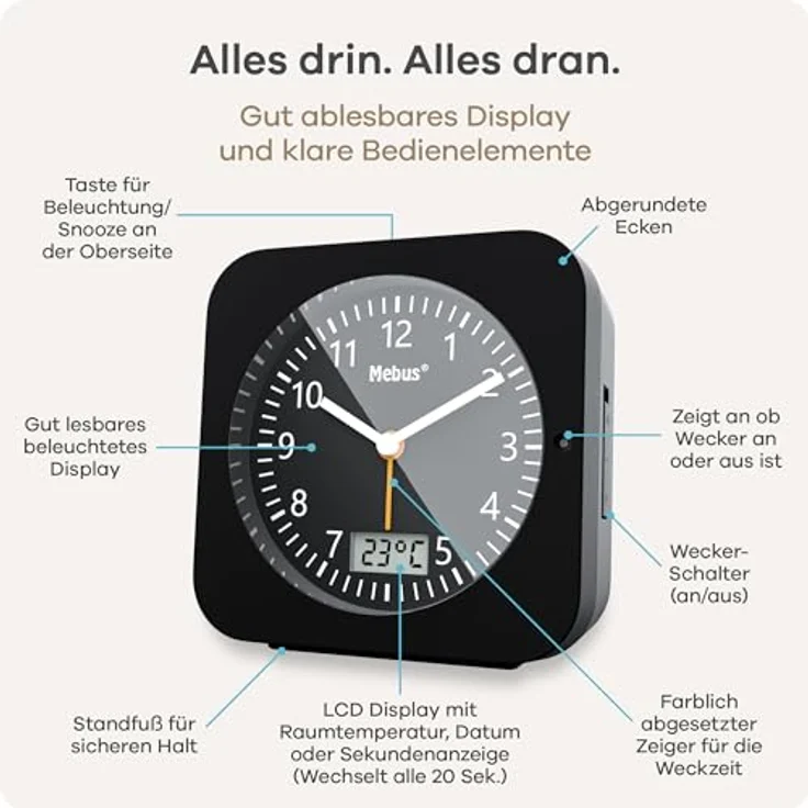 Mebus Funkwecker 25609 – Bild 6