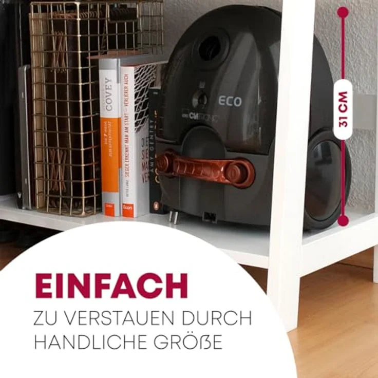 CLATRONIC Bodenstaubsauger BS 1300 N, mit 5-fach Mikrofiltersystem, 700 Watt, Edelstahl-Teleskoprohr – Bild 6