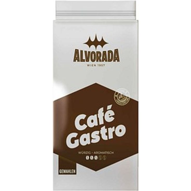 ALVORADA Café Gastro Kaffee, gemahlen, harmonische Mischung aus Arabica- und Robustabohnen, 1000 g
