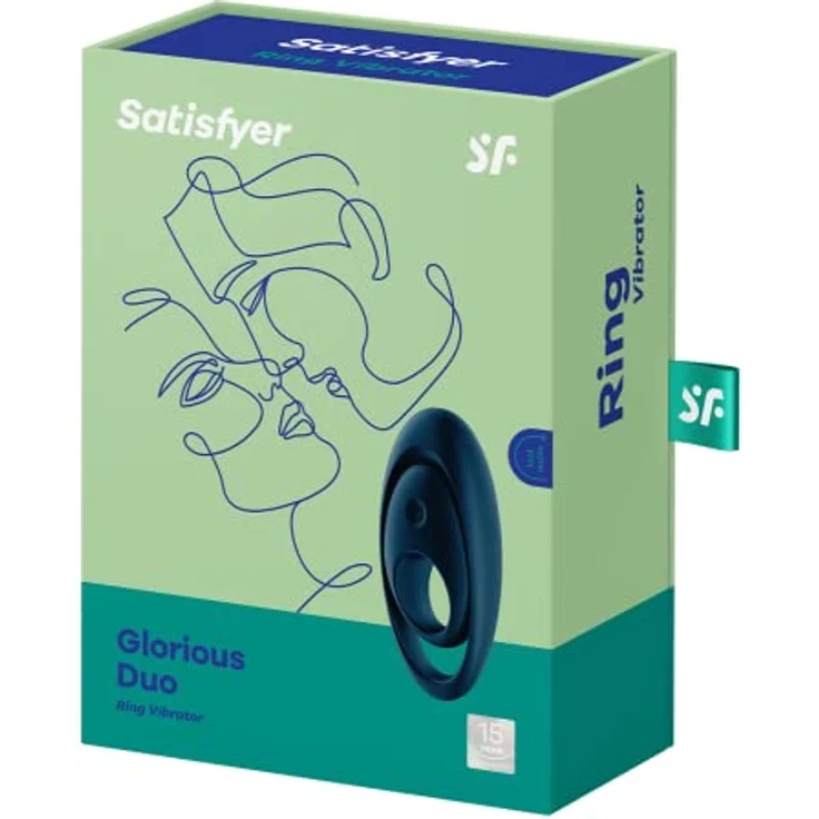 Satisfyer Penisring Glorious Duo wasserdicht, wiederaufladbar, Silikon, für Penis und Hoden, 12 Vibrationsprogramme, hautfreundlich – Bild 3